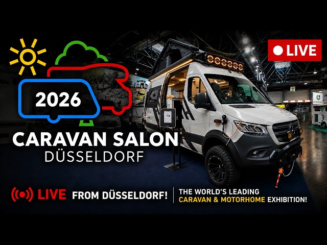 🔴 LIVE: CARAVAN SALON Düsseldorf 2026 | NEW Motorhomes, Camper Vans & RV Innovations