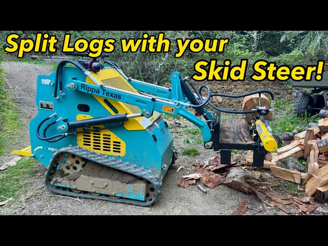 THE ULTIMATE SKID STEER HACK: I Turned a Cheap Log Splitter into the MOST USEFUL Attachment