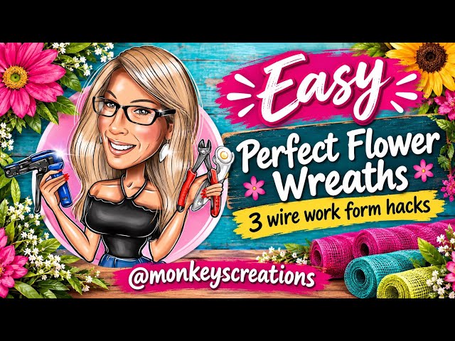 3 Hacks for Mastering Perfect Flower Wreaths on Wire Work Forms