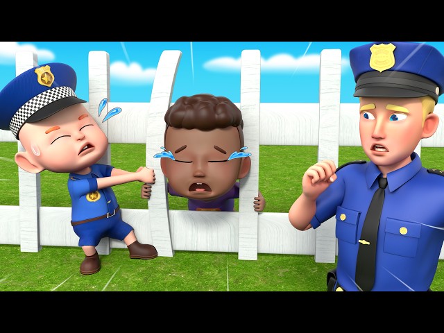 🚨 HELP! I'M STUCK! Police to the Rescue! | Police Song | Safety Rules for Kids | Rosoo