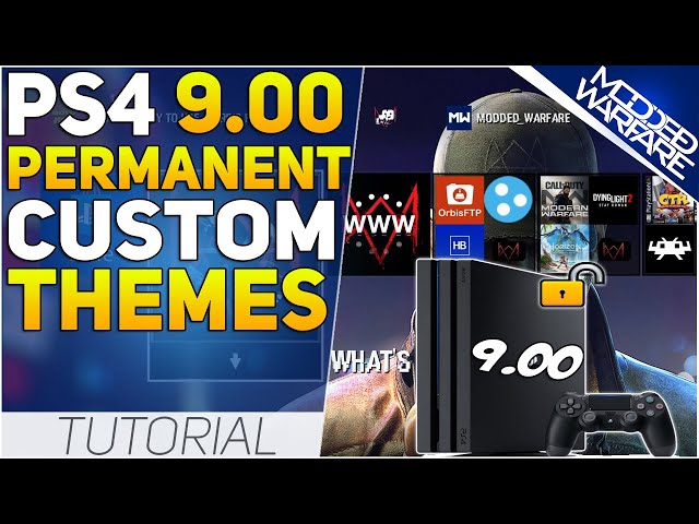 Install Permanent Custom Themes on a 9.00 PS4