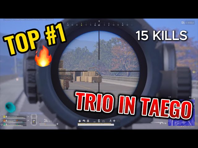 🔥#PUBG #TOP | 15 kills | TRIO IN TAEGO | ТРОЕ НА ТАЕГО #pubglive #pubgmontage #pubgfunny #pubgvideos