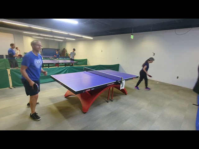 Impossible Hardbat Challenge in 4K! 🏓 | BenSucksAtPingPong vs. Leanne | Match #4