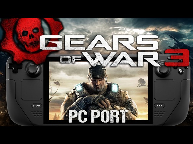 Gears of War 3 on Steam Deck — PC Port (Project Jacinto) Full Performance Test
