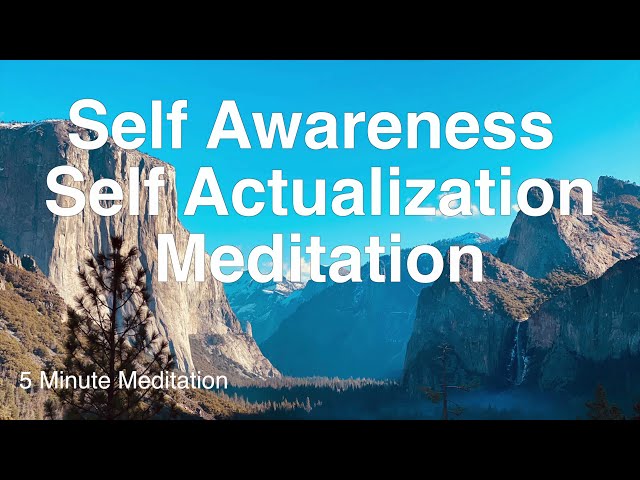 Self Awareness, Self Actualization,  5 Minute Meditation