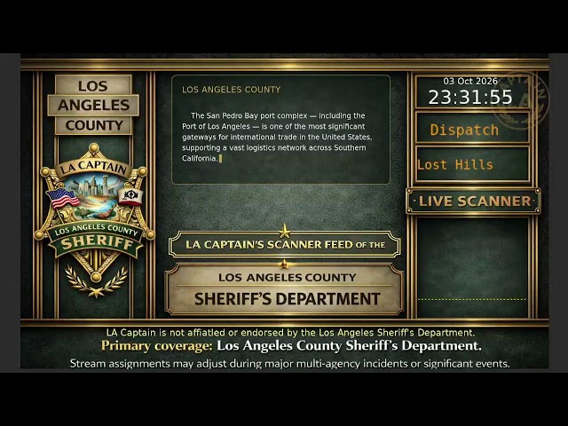 LA Sheriff - LASD Police Scanner - LA Captain - S6 - 03-Oct-2026