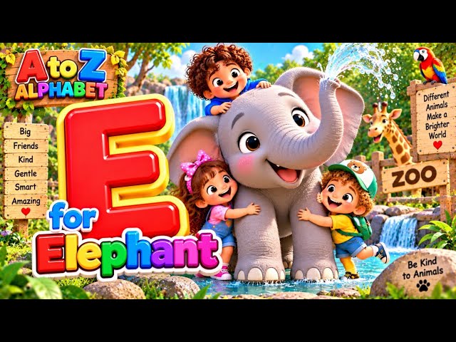 A to Z Alphabet for Kids | ABC Learning with Cute Animals 🐻🌈