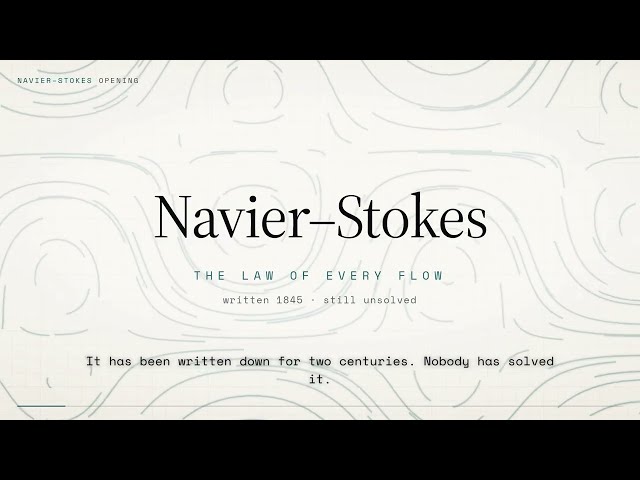 Navier–Stokes Equations Explained: The Mathematics of Fluid Motion 🌊