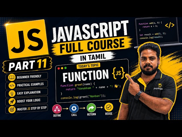JavaScript Full Course in Tamil - Part 11 | JavaScript Tutorial for Beginners | Payilagam