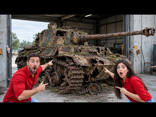 Abandoned Tiger II King Tiger Found Sunk in a Mangrove Creek - Full Restoration