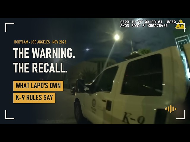 When Must a Handler Call Off the Dog? An LAPD K-9 Case, Explained