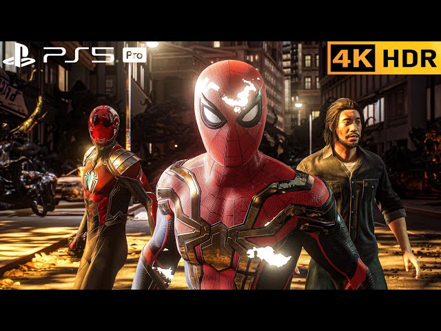 (PS5 PRO) Red-Mysterio & Hybrid Spiderman Vs Venom Symbiotes | 4K HDR |