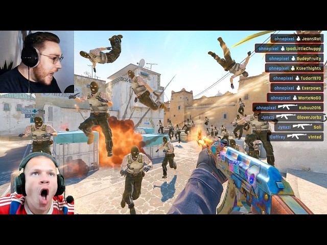 Can Jynxzi & ohnepixel beat 60 Players with only Knives?