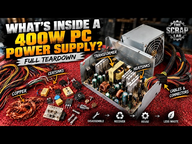 What's Inside a 400W PC Power Supply? | Full Teardown
