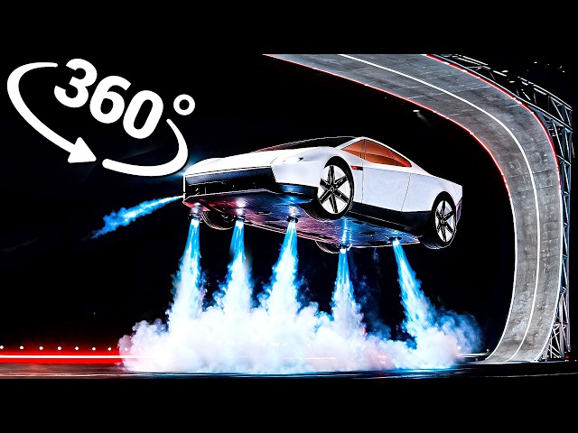 Tesla Roadster Flight Test | VR / 8K | ( SpaceX Tech )
