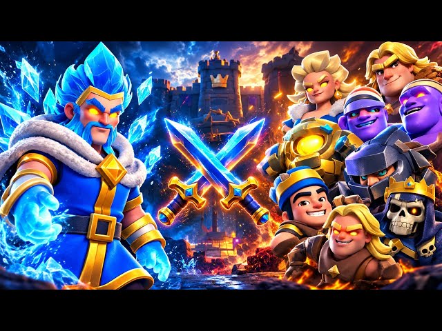 Clash Royale Ice Wizard Hero Vs All Troops | Ice Wizard Hero Vs Hero Cards | Clash Royale Hero Cards