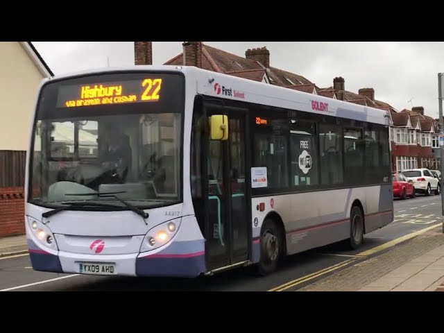 44917 First Solent ADL E200 Dart At Court Lane - Engine Startup & Departure