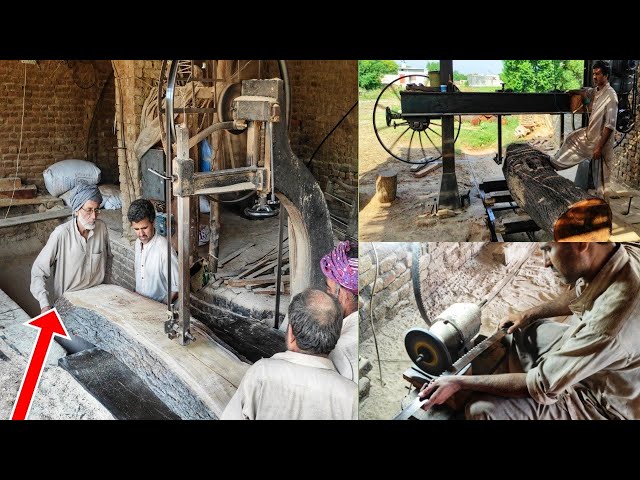 50 years Old Man Operating Ara Machine | Amazing Videos | Cutting Wooden planks.