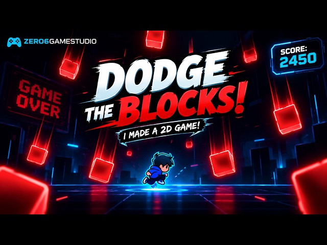 Dodge The Blocks — Full HTML5 Canvas Game Devlog | ZERO6GAMESTUDIO