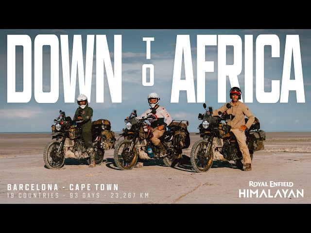 93 days. 19 countries. 23,267 km. | Down to Africa