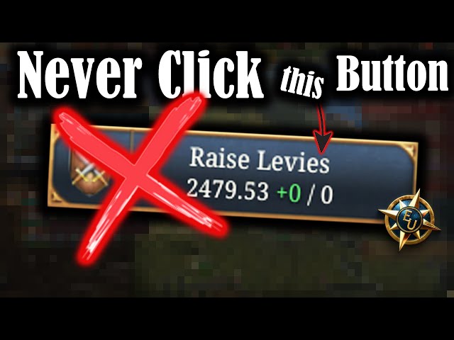 Please... Stop using Levies entirely! #eu5