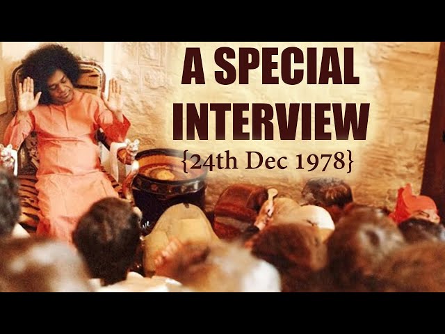 Sathya Sai Baba Interview with Western Devotees | 24 December 1978 | With Subtitles