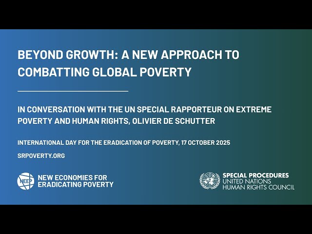 Beyond growth — a new approach to combatting global poverty