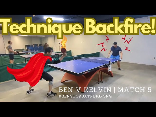 New Technique Backfires! My Struggle Against Kelvin’s Aggressive Table Tennis Play! 🏓