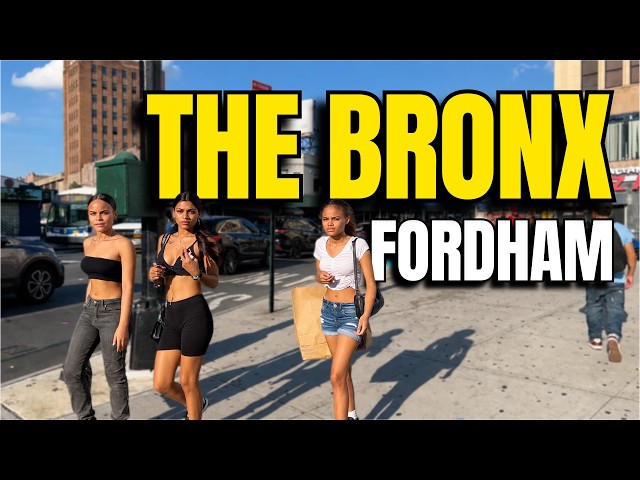 NEW YORK CITY Walking Tour [4K] - THE BRONX - FORDHAM