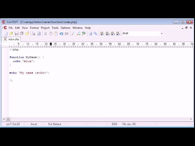 Beginner PHP Tutorial 30 Basic Functions