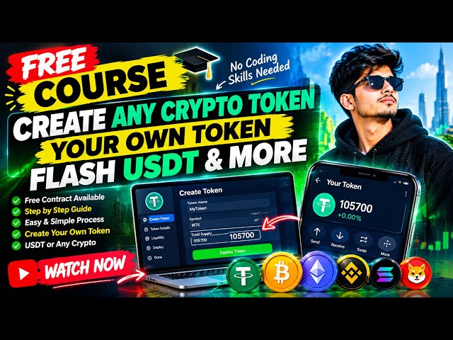 Create Your Own Token & Flash USDT | Step-by-Step Tutorial 