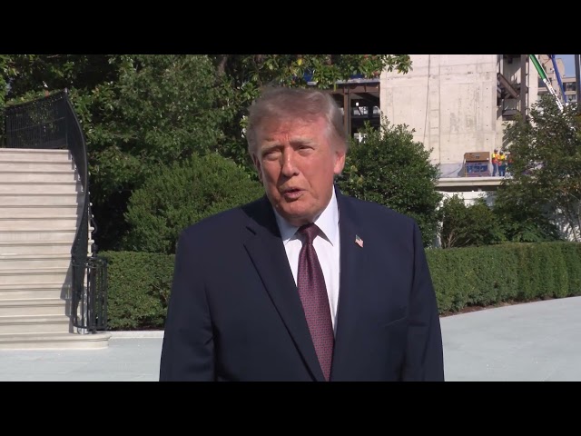 President Trump Gaggles with Press Upon Departure from the White House, Oct. 2, 2026