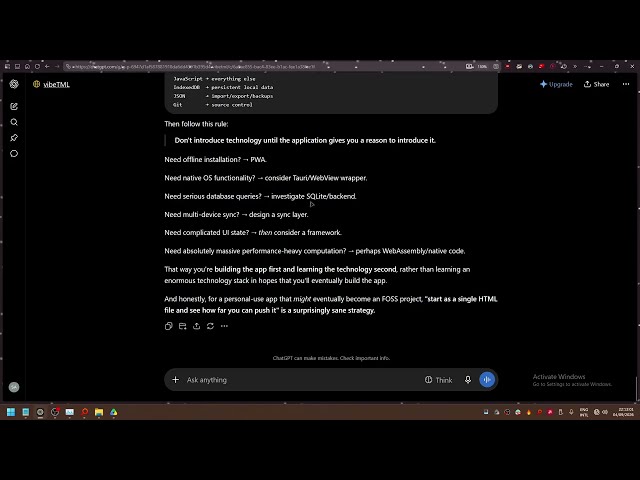 change of plans - project vibeTML (day 1 - part 2/3 - new agenda)