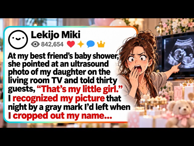 【FULL STORY】At my best friend's baby shower, she pointed at an ultrasound photo of my daughter...
