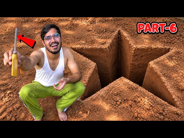 ₹100,000 Dig the Hole Challenge - Ninja Star Shaped | Dig a Hole and Win One Lakh