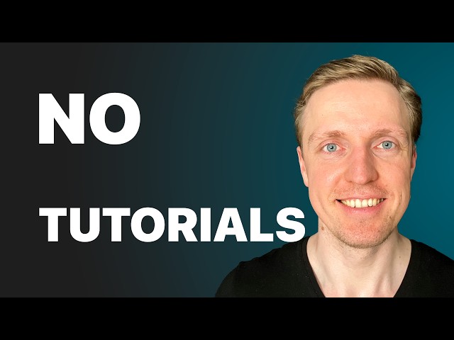 I won't make tutorial videos anymore. Here is what I will do instead