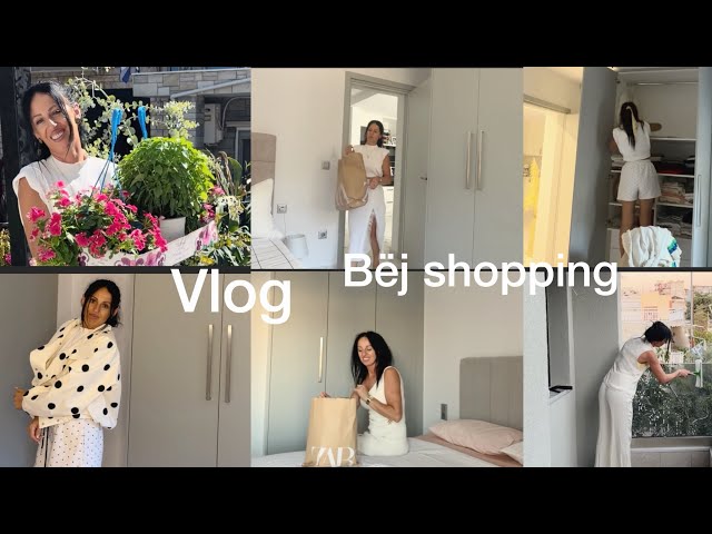 Vlog/ Shopping 🛍️/ Pastroj xhamat e ballkonit/ Organizim/ Blej lule/ @vlogmeelin 