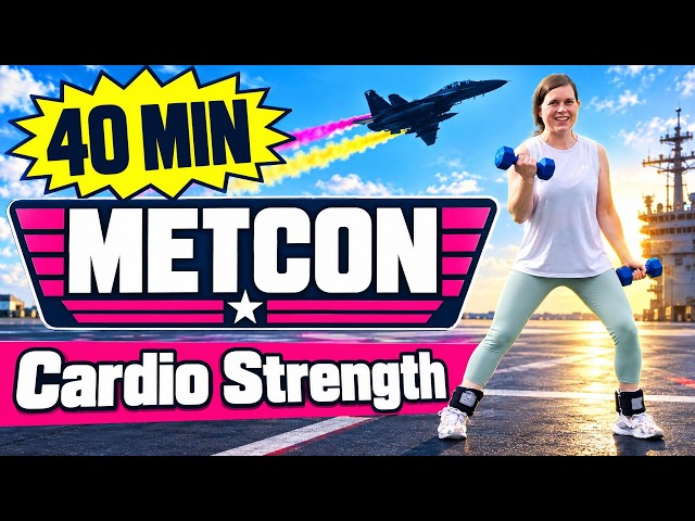 40 MIN METCON Cardio Strength Workout | Full Body Fat Burn, Toning & Muscle Building