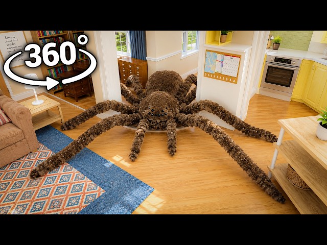 Spiders Took Over Your House! | Survive or DIE! (Scary VR 360° 4K Video)