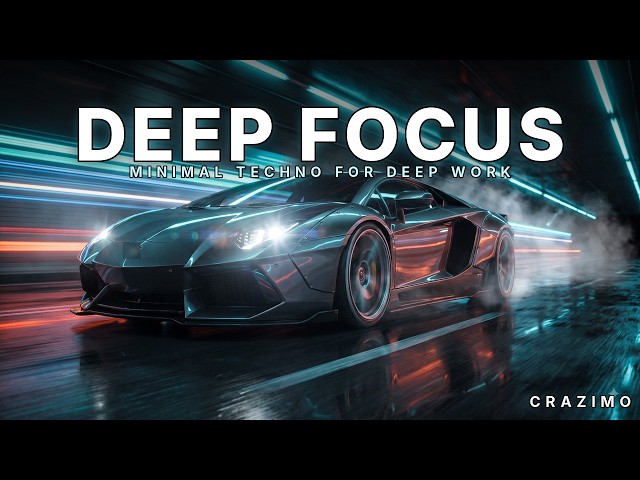 Deep Focus Music - Locked In | Dark Minimal Techno for Coding, Deep Work & Study (2 Hours)