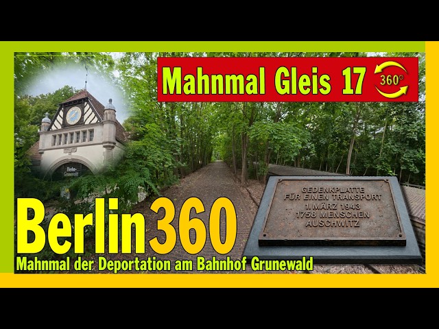 Track 17: Memorial to the Deportations at Grunewald Station - Never Again - Berlin360 - Insta360X6