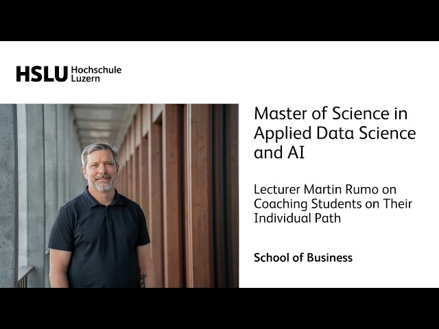 Martin Rumo: Coaching Students on Their Individual Path – MSc Applied Data Science and AI