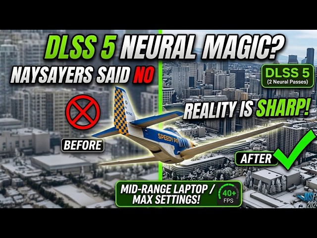 DLSS 5 Dual Neural Passes in MSFS 2024? Naysayers Were WRONG.