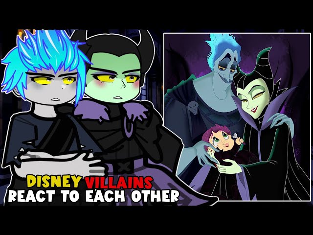 🇺🇸/🇧🇷/🇪🇸 Disney villains react to each other | Gacha reaction