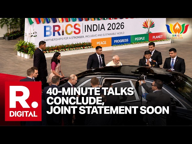 PM Modi-Putin Share Car After 40-Minute Talks; Joint Statement Soon | BRICS Summit 2026