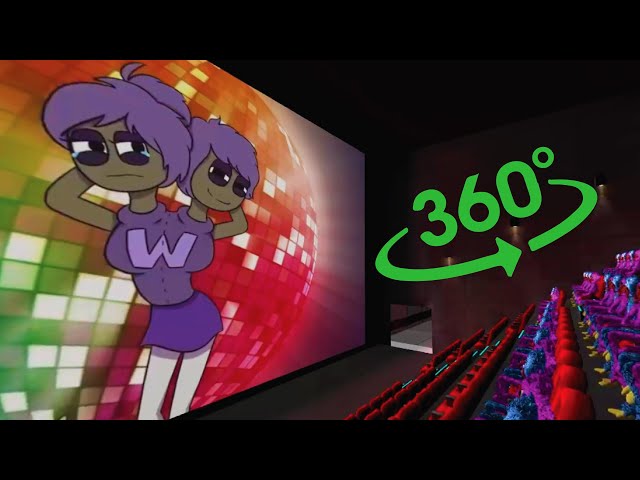 Alphabet lore 360° - CINEMA HALL | Letter F  react to Alphabet Lore meme #3  | VR/360° Experience