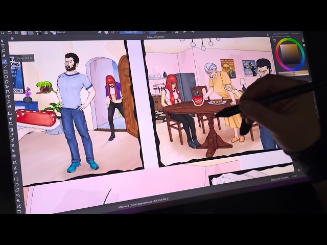 Drawing A Comic Page 3 - Part 3: Rendering (Timelapse)