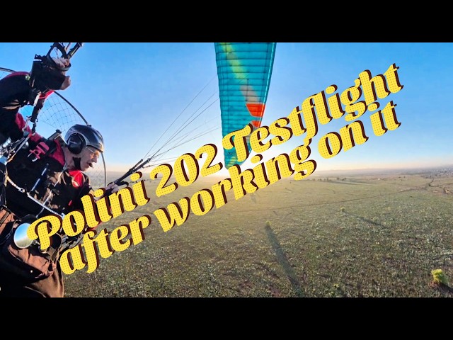 Polini 202 test flight after working on it.