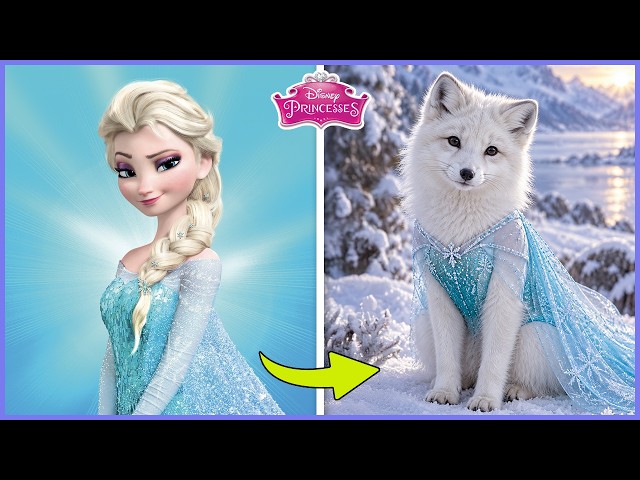 Disney Princess Characters as Pets in Real Life 🐾👑✨ ~ Guess the Voice Quiz | Elsa, Moana...
