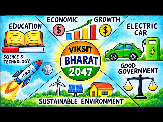 Viksit Bharat Amezing Drawings/mere sapno ka Bharat Drawing/My Vision for india in 2047drawings/art